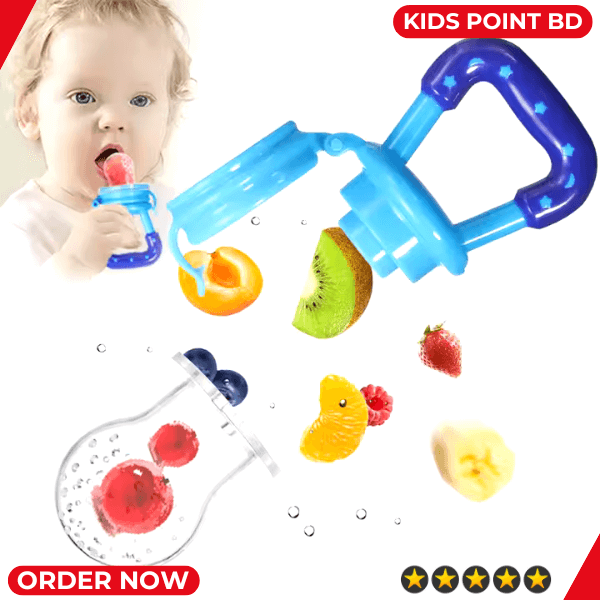 Pack of 2 - Portable Silicone Baby Fruit Pacifier