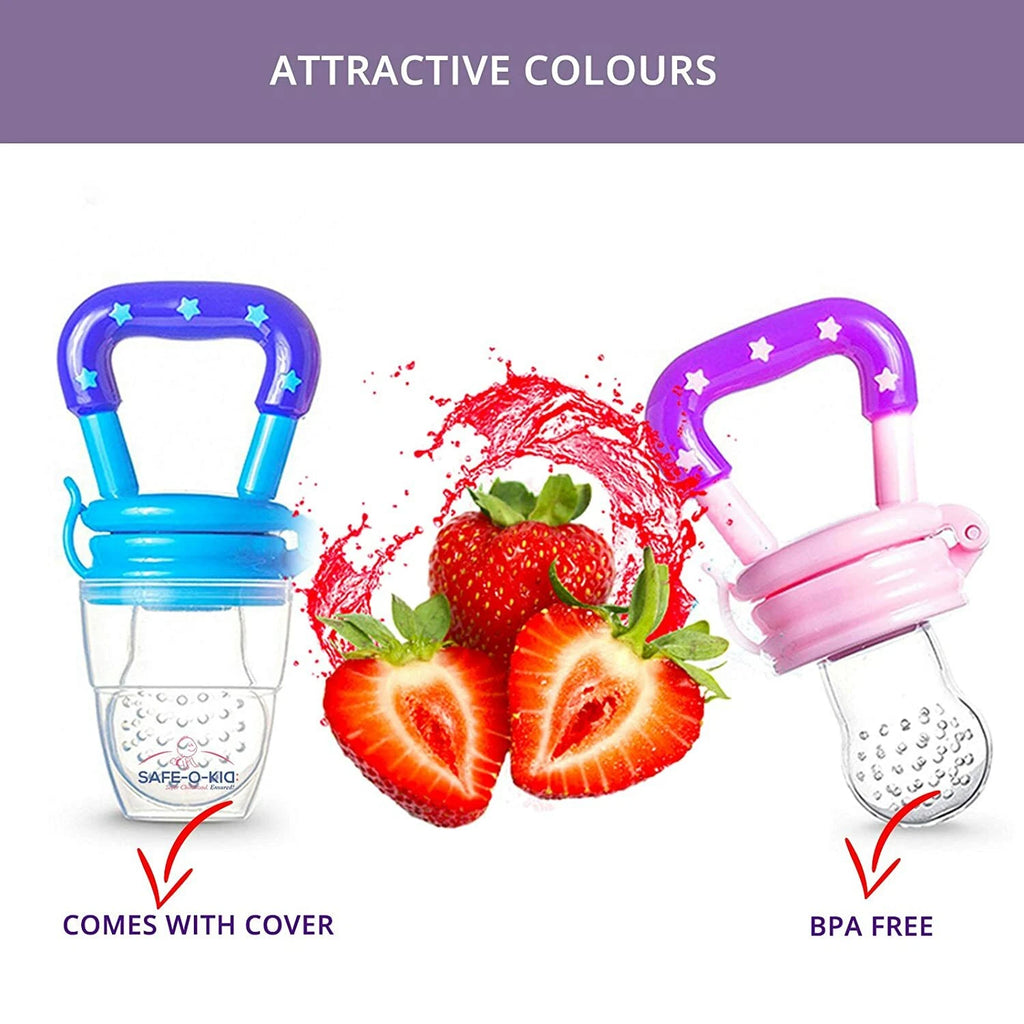 Pack of 2 - Portable Silicone Baby Fruit Pacifier